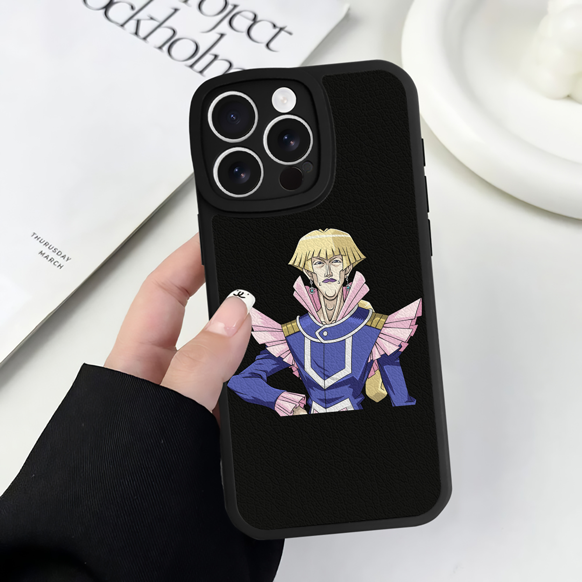 遊☆戯☆王 Yu-Gi-Oh! 【iPhone 16シリーズ対応】シリコンスマホケース（レザー調） 材質：シリコン